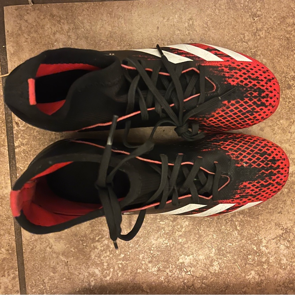 Adidas Kids Black and Red Sneakers